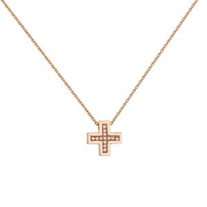 Σταυρουδάκι Ροζ Χρυσό  Κ14 AFS-20245R