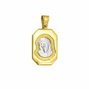 Φυλαχτό Χρυσό Κ14 Διπλής Όψης APP-20526