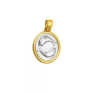 Ζώδιο Ιχθύς Χρυσό Κ14 BKZ-20460