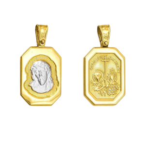 Φυλαχτό Χρυσό Κ14 Διπλής Όψης APP-20526