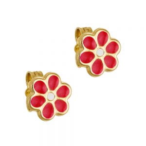 Σκουλαρίκια Χρυσά Παιδικά Κ14 KBS-20650Y