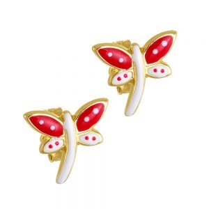 Σκουλαρίκια Χρυσά Παιδικά Κ14 KBS-20669Y