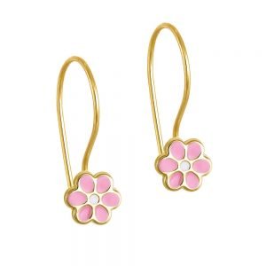 Σκουλαρίκια Χρυσά Παιδικά Κ14 KBS-20641KY