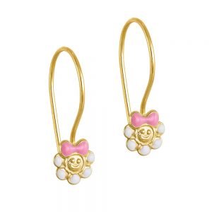 Σκουλαρίκια Χρυσά Παιδικά Κ14 KBS-20639KY