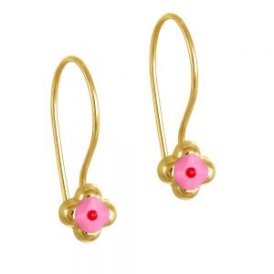 Σκουλαρίκια Χρυσά Παιδικά Κ14 KBS-20632KY