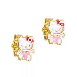 Σκουλαρίκια Χρυσά Παιδικά Κ14 KBS-20627Y