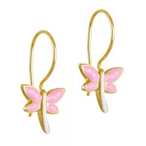 Σκουλαρίκια Χρυσά Παιδικά Κ14 KBS-20640KY