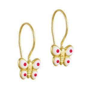 Σκουλαρίκια Χρυσά Παιδικά Κ14 KBS-20628KY