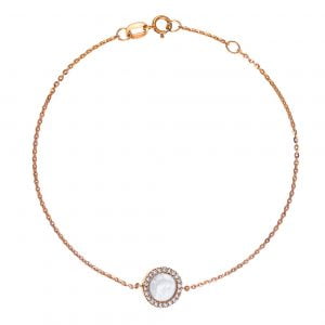 Βραχιόλι Ροζ Χρυσό Κ14 KBB-20616R