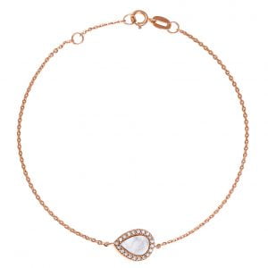 Βραχιόλι Ροζ Χρυσό Κ14 KBB-20617R