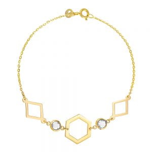 Βραχιόλι Χρυσό Γυναικείο Κ14 IPB-20579Y