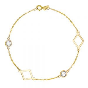 Βραχιόλι Χρυσό Γυναικείο Κ14 IPB-20583Y
