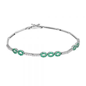 Βραχιόλι Λευκόχρυσο Γυναικείο Κ14 MSB-20623W