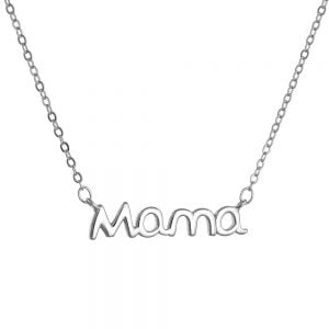 Κολιέ Ασημένιο Mama ASZ-0208W