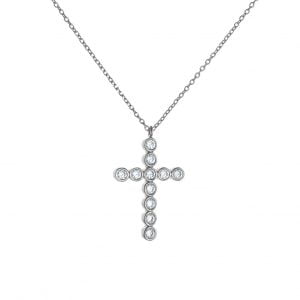 Σταυρουδάκι Λευκόχρυσο Κ14 MSS-20736W