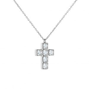 Σταυρουδάκι Λευκόχρυσο Κ14 MSS-20737W