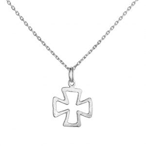 Κολιέ Σταυρός Ασημένιος ASZ-0236W