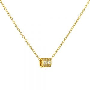 Κολιέ Ασημένιο Επιχρυσωμένο 925 ASZ-0209G