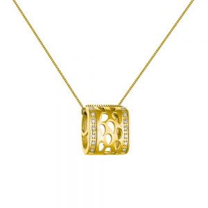 Κολιέ Ασημένιο 925 Επιχρυσωμένο ASZ-0210G