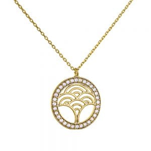 Κολιέ Ασημένιο 925 Επιχρυσωμένο ASM-0140G