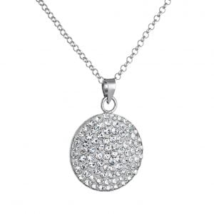 Κολιέ Ασημένιο 925 Με Λευκές Πέτρες Ζιργκόν ASM-0139W