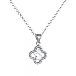 Κολιέ Ασημένιο 925 Κύκνος ASM-0074W