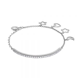 Βραχιόλι Ασημένιο 925 Γυναικείο ASM-0129W
