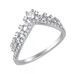 Δαχτυλίδι Ασημένιο 925 Κορώνα ASM-0167W