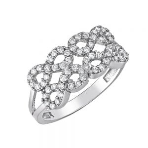 Δαχτυλίδι Ασημένιο 925 Άπειρο ASM-0162W