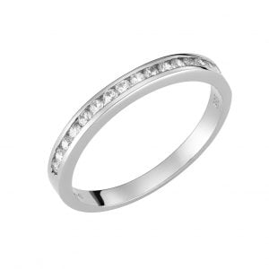 Λευκόχρυσο Δαχτυλίδι Κ14 KBD-10265W