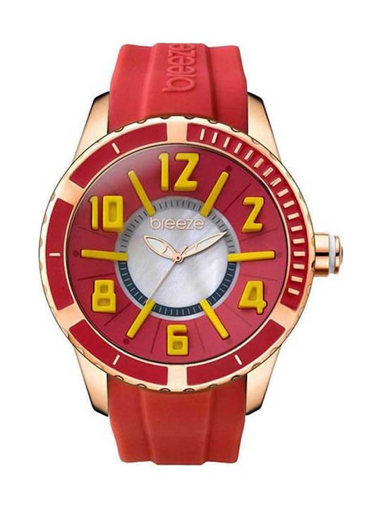 fixedratio 20220803103802 breeze westside connection rose gold red rubber strap 110141 16