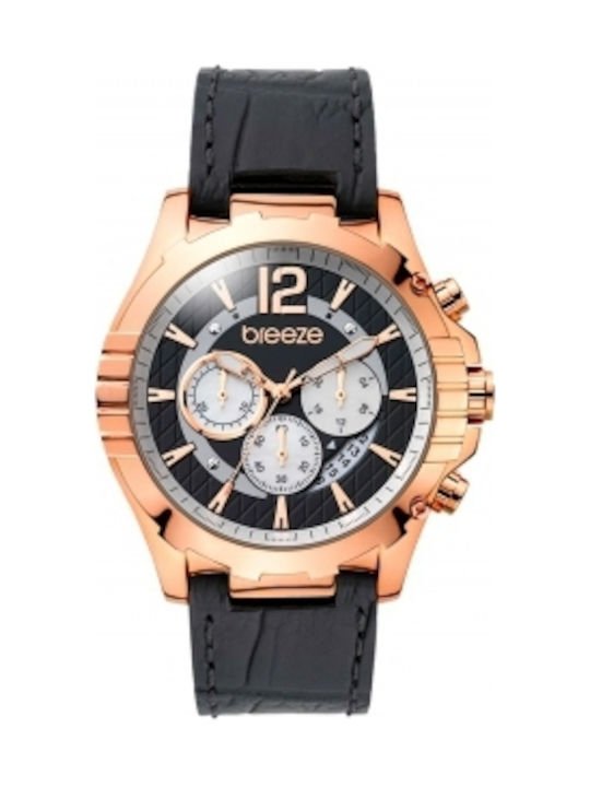 fixedratio 20220803104202 breeze sunset boulevard chronograph rose gold stainless steel leather strap 110351 2