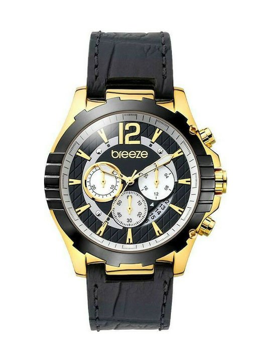 fixedratio 20220803104203 breeze sunset boulevard chronograph gold stainless steel leather strap 110351 1
