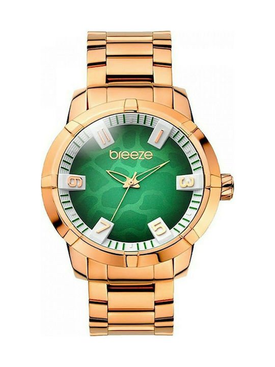 fixedratio 20220803104206 breeze safari chic three hands rose gold stainless steel bracelet 210381 6