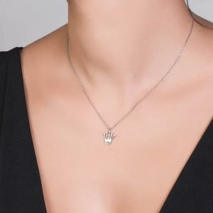 Κολιέ Κορώνα Ασημένιο 925 ASZ-21415W