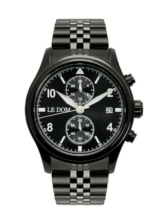 fixedratio 20220802200156 le dom roloi chronografos mpatarias me metalliko mprasele se mayro chroma ld 1348 8