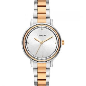 Ρολόι Γυναικείο BREEZE 712381.1 Με Μπρασελέ Από Ανοξείδωτο Ατσάλι Σε Ασημί&Ροζ Χρυσό Χρώμα Της Σειράς Mystique