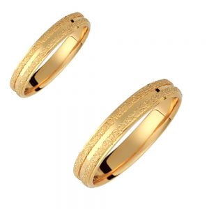 Ζευγάρι Βέρες Γάμου-Αρραβώνα Χρυσές VLV-603-1010151Y