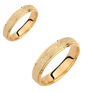 Ζευγάρι Βέρες Γάμου-Αρραβώνα Χρυσές VLV-629-1010244Y