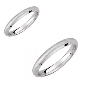 Ζευγάρι Βέρες Γάμου-Αρραβώνα Λευκόχρυσες VLV-800-1010119W