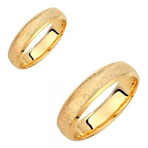 Ζευγάρι Βέρες Γάμου-Αρραβώνα Χρυσές VLV-800-1010118Y