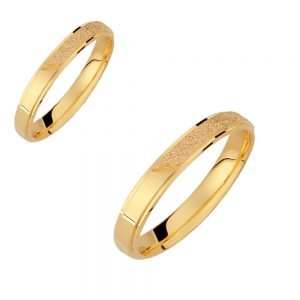 Ζευγάρι Βέρες Γάμου-Αρραβώνα Χρυσές VLV-911-101020Y