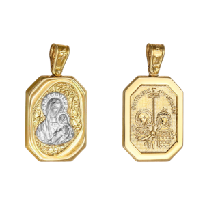 Φυλαχτό Διπλής Όψης Χρυσό Κ14 APP-21696Υ