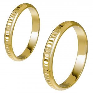 Ζευγάρι Βέρες Γάμου-Αρραβώνα Χρυσές MLV-143-101088Y