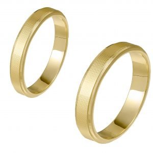 Ζευγάρι Βέρες Γάμου-Αρραβώνα Χρυσές MLV-1-101099Y