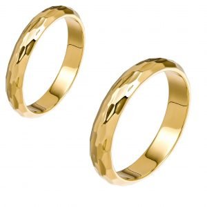 Ζευγάρι Βέρες Γάμου-Αρραβώνα Χρυσές MLV-214-101079Y