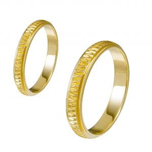 Ζευγάρι Βέρες Γάμου-Αρραβώνα Χρυσές MLV-5-1010101Y