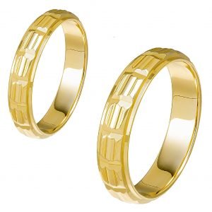 Ζευγάρι Βέρες Γάμου-Αρραβώνα Χρυσές MLV-IA-101040Y