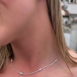 Κολιέ Ασημένιο 925 MKS-22129W