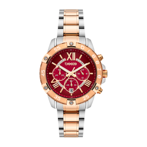 Ρολόι Γυναικείο BREEZE 712441.6 Με Μπρασελέ Από Ανοξείδωτο Ατσάλι Σε Ασημί&Ροζ Χρυσό Χρώμα Της Σειράς Spectacolo